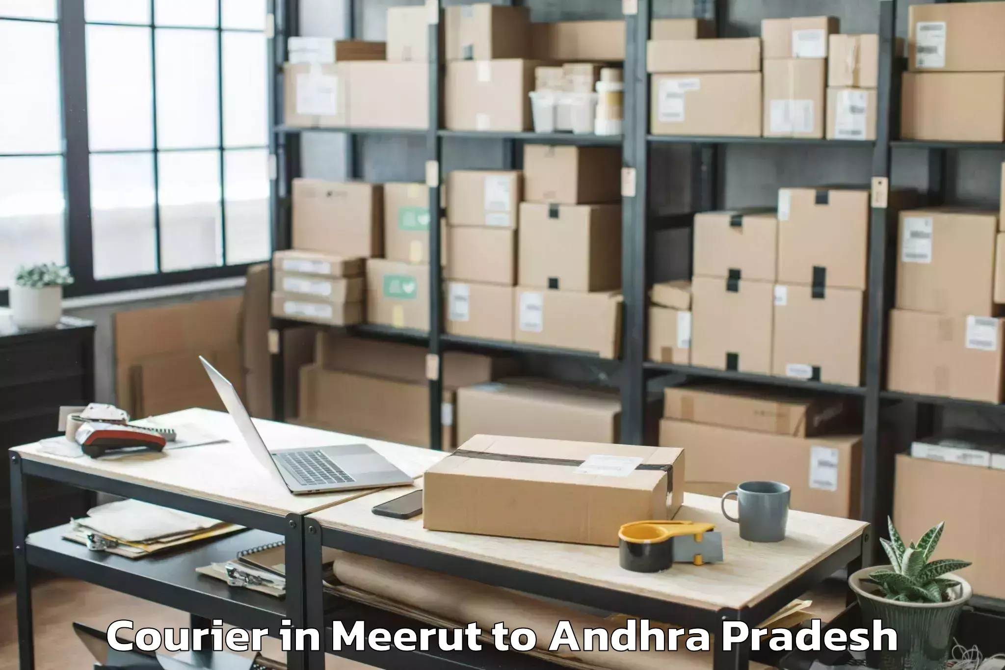 Trusted Meerut to Penamaluru Courier